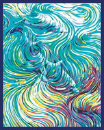 Painting by Numbers - Waves, 80x100 cm, without frame and without turning off the canvas - Painting by Numbers