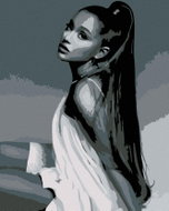 Painting by Numbers - Beauty in Shades of Grey, 40x50 cm, stretched canvas on frame - Painting by Numbers