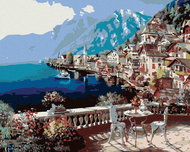Painting by Numbers - Lake View, 100x80 cm, stretched canvas on frame - Painting by Numbers