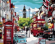 Painting by Numbers - Noon in London, 50x40 cm, unframed and unframed - Painting by Numbers
