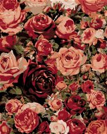 Maľovanie podľa čísel – Ruže, 40 × 50 cm, plátno napnuté na ráme - Maľovanie podľa čísel