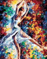 Painting by Numbers - Dancer in Colours, 80x100 cm, stretched canvas on frame - Painting by Numbers