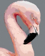 Painting by Numbers - Pink Flamingo, 80x100 cm, without frame and without canvas switching off - Painting by Numbers