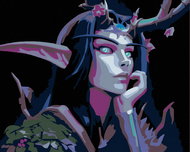 Painting by numbers - Night elf, 100x80 cm, off canvas on frame - Painting by Numbers