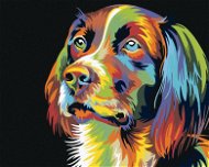 Painting by Numbers - Dog, 50x40 cm, stretched canvas on frame - Painting by Numbers