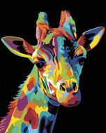 Painting by numbers - Giraffe, 80x100 cm, canvas on frame - Painting by Numbers