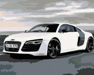 Painting by numbers - Audi, 100x80 cm, without frame and without switching off the canvas - Painting by Numbers