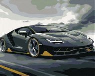 Painting by Numbers - Lamborghini, 50x40 cm, off canvas on frame - Painting by Numbers