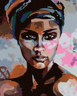 Painting by Numbers - Portrait, straight view, 80x100 cm, stretched canvas on frame - Painting by Numbers