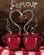 Painting by Numbers - French Coffee, 40x50 cm, stretched canvas on frame - Painting by Numbers
