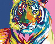 Painting by Numbers - Tiger, 100x80 cm, without frame and without canvas switching off - Painting by Numbers