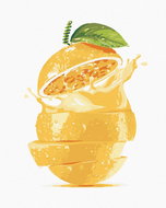 Painting by Numbers - Citron, 40x50 cm, without frame and without canvas switching off - Painting by Numbers