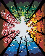 Painting by Numbers - Four Seasons, 40x50 cm, stretched canvas on frame - Painting by Numbers