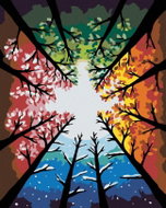 Painting by Numbers - Four Seasons, 80x100 cm, without frame and without turning off the canvas - Painting by Numbers