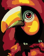 Painting by Numbers - Shining Bird, 40x50 cm, stretched canvas on frame - Painting by Numbers