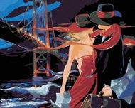Painting by Numbers - Farewell, 100x80 cm, without frame and without turning off the canvas - Painting by Numbers