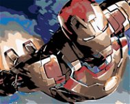 Malen nach Zahlen - Iron Man, 50x40 cm, gespannte Leinwand auf Rahmen - Malen nach Zahlen