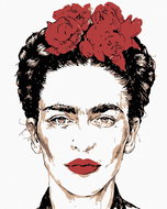 Painting by Numbers - Frida Kahlo, 80x100 cm, stretched canvas on frame - Painting by Numbers