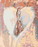 Painting by Numbers - Angels by Lenka - Family angel, 40x50 cm, stretched canvas on frame - Painting by Numbers