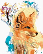 Painting by Numbers - Fox with a Dream Catcher, 80x100 cm, canvas on frame - Painting by Numbers