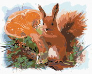 Painting by Numbers - Squirrel, 100x80 cm, stretched canvas on frame - Painting by Numbers
