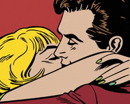 Painting by Numbers - In Embrace, 50x40 cm, stretched canvas on frame - Painting by Numbers