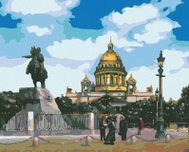 Painting by Numbers - St. Petersburg, 50x40 cm, without frame and without canvas - Painting by Numbers