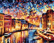 Painting by Numbers - Sailing with Venice, 50x40 cm, without frame and without turning off the canva - Painting by Numbers