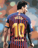 Painting by numbers - Messi, 80x100 cm, without frame and without switching off the canvas - Painting by Numbers