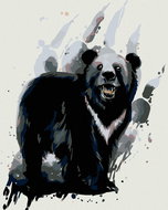 Painting by Numbers - Baribal Bear, 80x100 cm, without frame and without canvas switching off - Painting by Numbers
