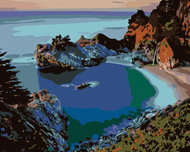 Painting by Numbers - Colours of the Bay at Sunset, 50x40 cm, without frame and without switching of - Painting by Numbers