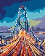 Painting by Numbers - On the Bridge, 40x50 cm, stretched canvas on frame - Painting by Numbers