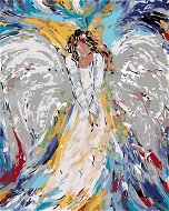 Maľovanie podľa čísel – Anjelská žena, 80 × 100 cm, napnuté plátno na rám - Maľovanie podľa čísel