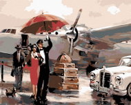 Painting by Numbers - Before Departure, 100x80 cm, without frame and without switching off the canva - Painting by Numbers