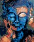Malen nach Zahlen - Farbiger Buddha, 40x50 cm, Spannleinwand auf Rahmen - Malen nach Zahlen