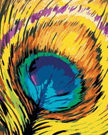 Painting by Numbers - Peacock Quill, 40x50 cm, stretched canvas on frame - Painting by Numbers