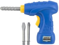 Aku Drill tool plastic 18x14cm with accessories battery operated with sound on card 21x24cm - Children's Tools