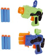 Teddies Pistole 2 Stück + Schaumstoffpatronen 6 Stück - Spielzeugpistole