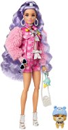 Barbie Extra - hullámos lila hajjal - Játékbaba