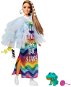 Barbie Extra - in Rainbow Dress with Blue Coat - Doll