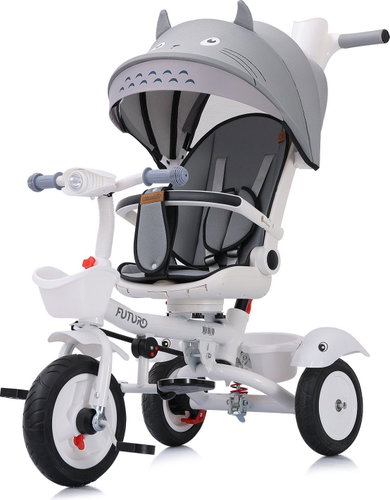 CHIPOLINO Tricycle with canopy Futuro 2in1 Grey - Tricycle - Main image