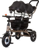 CHIPOLINO Tricycle for twins 2Play Obsidian/Gold - Tricycle
