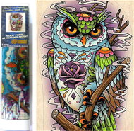 NORIMPEX Wise Owl 30 × 40 cm - Diamond Painting