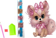 NORIMPEX Pink dog 23 × 30 cm - Diamond Painting