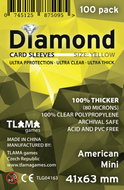 TLAMA games Obaly na karty Diamond Yellow: American Mini, 200 ks, 41 × 63 mm - Card Case