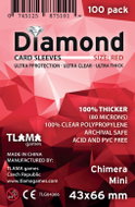 TLAMA games Obaly na karty Diamond Red: Chimera Mini, 200 ks, 43 × 66 mm - Card Case
