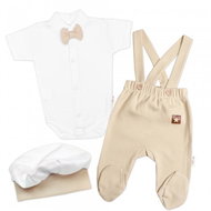 Baby Nellys Body, beige/white, 62 - Baby Clothing Set