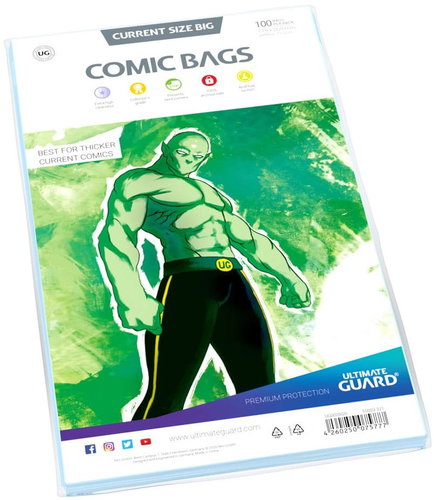 Ultimate Guard Comic Bags Current Size, 100 pcs - Book Cover - Main image