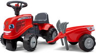 Alltoys Falk Massey Ferguson tractor with steering wheel and roller, red - Balance Bike