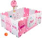 AGA4KIDS Dětská ohrádka 186 × 192 × 64 cm růžová - Ohrádka pro děti